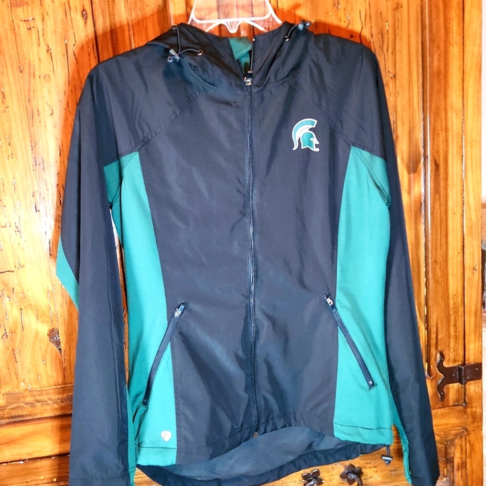 Michigan state university women's rain jacket